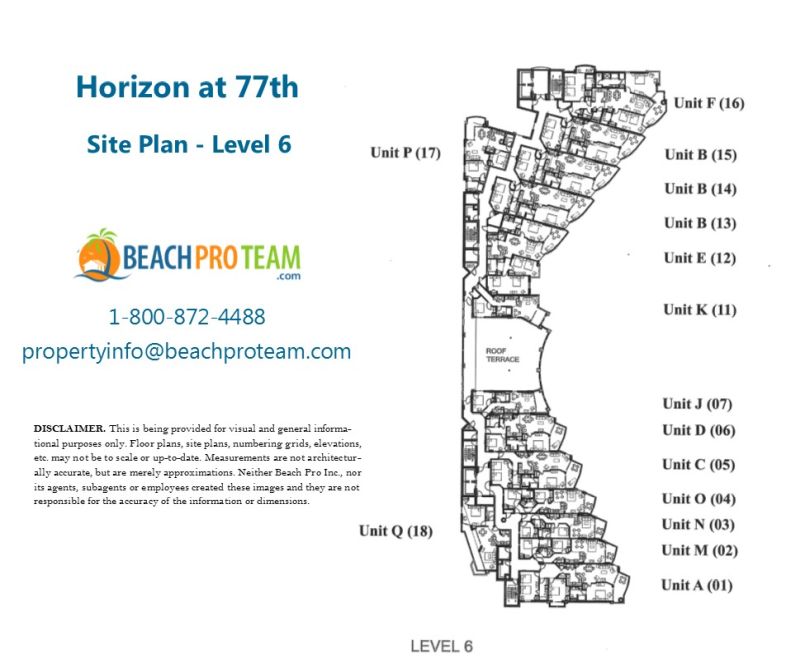 Horizon at 77th Site Plan Level 6